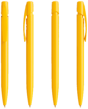 BIC Media Clic balpen - Geel
