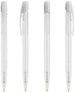 BIC Media Clic balpen - Frosted Wit