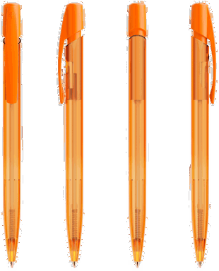 BIC Media Clic balpen - Frosted  Oranje