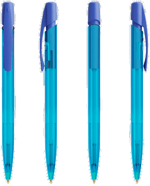 BIC Media Clic balpen - Frosted Blauw