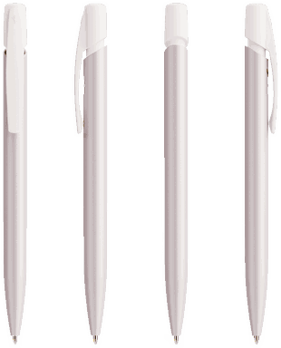 BIC Media Clic balpen - Parel Wit