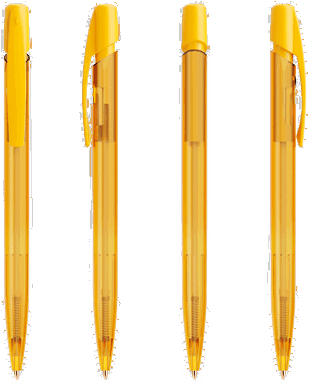 BIC Media Clic balpen - Frosted Geel