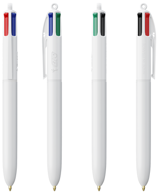 BIC 4 Colours ballpoint pen - White