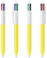 BIC 4 Colours ballpoint pen - White/yellow