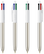 BIC 4 Colours Shine ballpoint pen - White/Metallic Silver