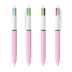 BIC 4 kleuren balpen Fashion