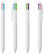 BIC 4 kleuren balpen Fashion met lanyard - Wit