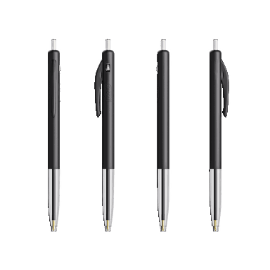 BIC M10 Clic balpen - Zwart