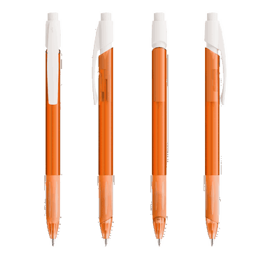 BIC Media Clic Grip Mechanical Pencil - Frosted Orange/Frosted White