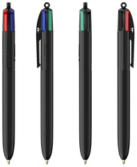 BIC 4 kleuren balpen met lanyard