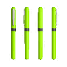 Apfelgrün / Chrom / Schwarze Tinte