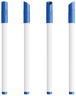 Blanc / Bleu / Encre bleue