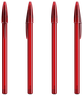 Doorzichtig Rood / Doorzichtig Rood / Zwarte Inkt