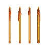 Transparent Orange / Transparent Orange / Blaue Tinte
