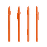 Orange / Orange / Schwarze Tinte
