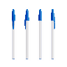 Weiß / Blau / Blaue Tinte