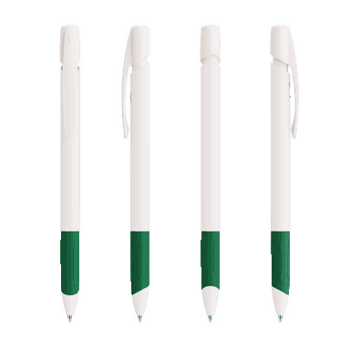 BIC Media Clic Grip Ecolutions ballpoint pen - White/Green