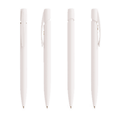Stylo BIC Media Clic Ecolutions - Blanc Recyclé
