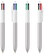BIC 4 Colours Ballpoint Pen Glacé - Silver Glacé - White