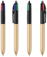 BIC 4 kleuren balpen Glacé met lanyard