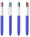 BIC 4 kleuren balpen Glacé met lanyard - Blue Glacé - Wit
