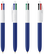 BIC 4 kleuren balpen Soft - Wit - marineblauw zacht