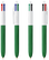 Stylo bille BIC 4 Colours Wood Style - Blanc - bois vert