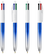 BIC 4 kleuren balpen Bicolor - Blauw/Zilver