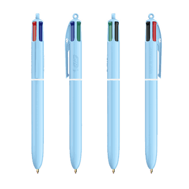 Bic 4 couleurs pastel - Bleu Pastel