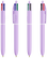 BIC 4 kleuren balpen Pastel met lanyard - Pastel Paars