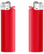 BIC J23 midi lighter - Red