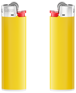 BIC J23 midi lighter - Yellow