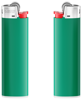 BIC J23 midi lighter - Green