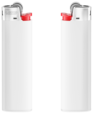 BIC J23 midi lighter - Opaque White