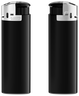 Porte-stylo noir, base, bouton-poussoir / capuchon chromé