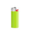 Appel groene houder / witte basis / rood drukknopje / chroomkap