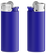 BIC J25 aansteker mini - Donkerblauwe houder - basis - drukknopje  - chroomkap