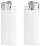Soporte blanco opaco - base blanca - pulsador con capuchón cromado