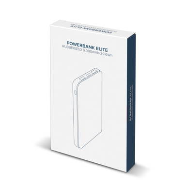 Elite Rubberized Powerbank 8000mAh