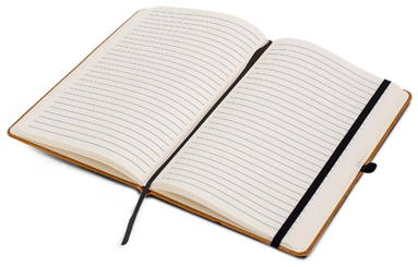 Hardcover notebook recycled leer A5