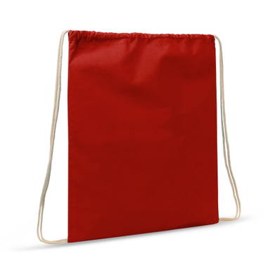 Rugzak katoen color OEKO-TEX® 140g/m² 35x45cm - Rood