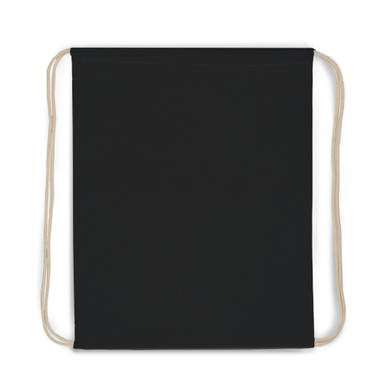 Rugzak katoen color OEKO-TEX® 140g/m² 35x45cm - Zwart