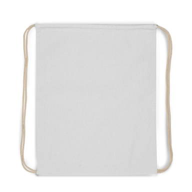 Rugzak katoen color OEKO-TEX® 140g/m² 35x45cm - Wit