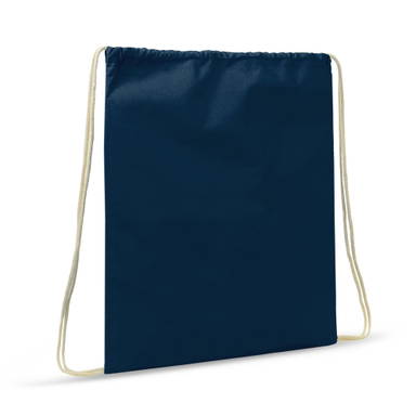 Rugzak katoen color OEKO-TEX® 140g/m² 35x45cm - Donkerblauw