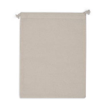 Herbruikbaar groente en fruit zakje OEKO-TEX® katoen ecru 25x30cm - Ecru