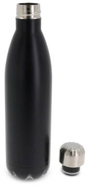 Botella térmica de 750 ml con aislamiento al vacío de doble pared - Negro
