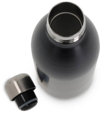 Borraccia termica sottovuoto a doppia parete da 1000 ml - Nero