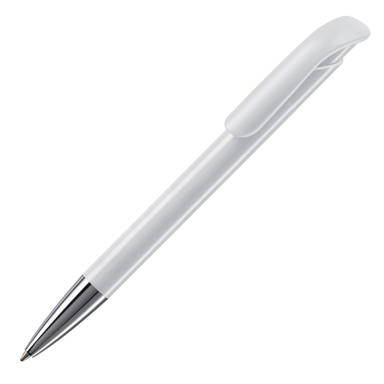 Toppoint Atlas hardcolour metal tip ballpoint pen - White