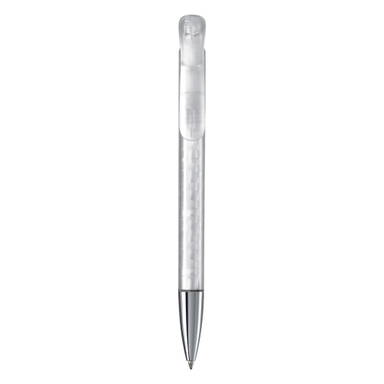Stylo bille Toppoint Atlas transparent pointe métallique - Transparent / Blanc