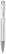 Toppoint Atlas transparant metal tip balpen - Transparant / Wit